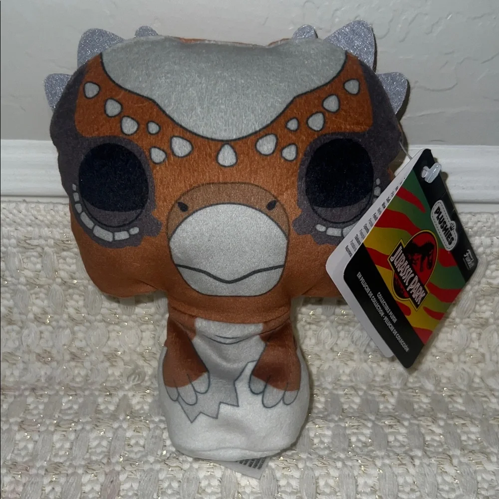 NWT Funko Jurassic Park Hatchling Plushies Set Dilophosaurus Blue Stygimoloch